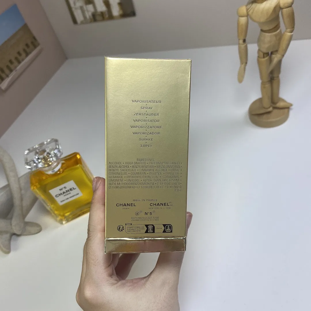 Chanel Wood Box Yellow No.5 Light Essence 100ml Chanel Wood Box Yellow No.5 Light Essence 100ml