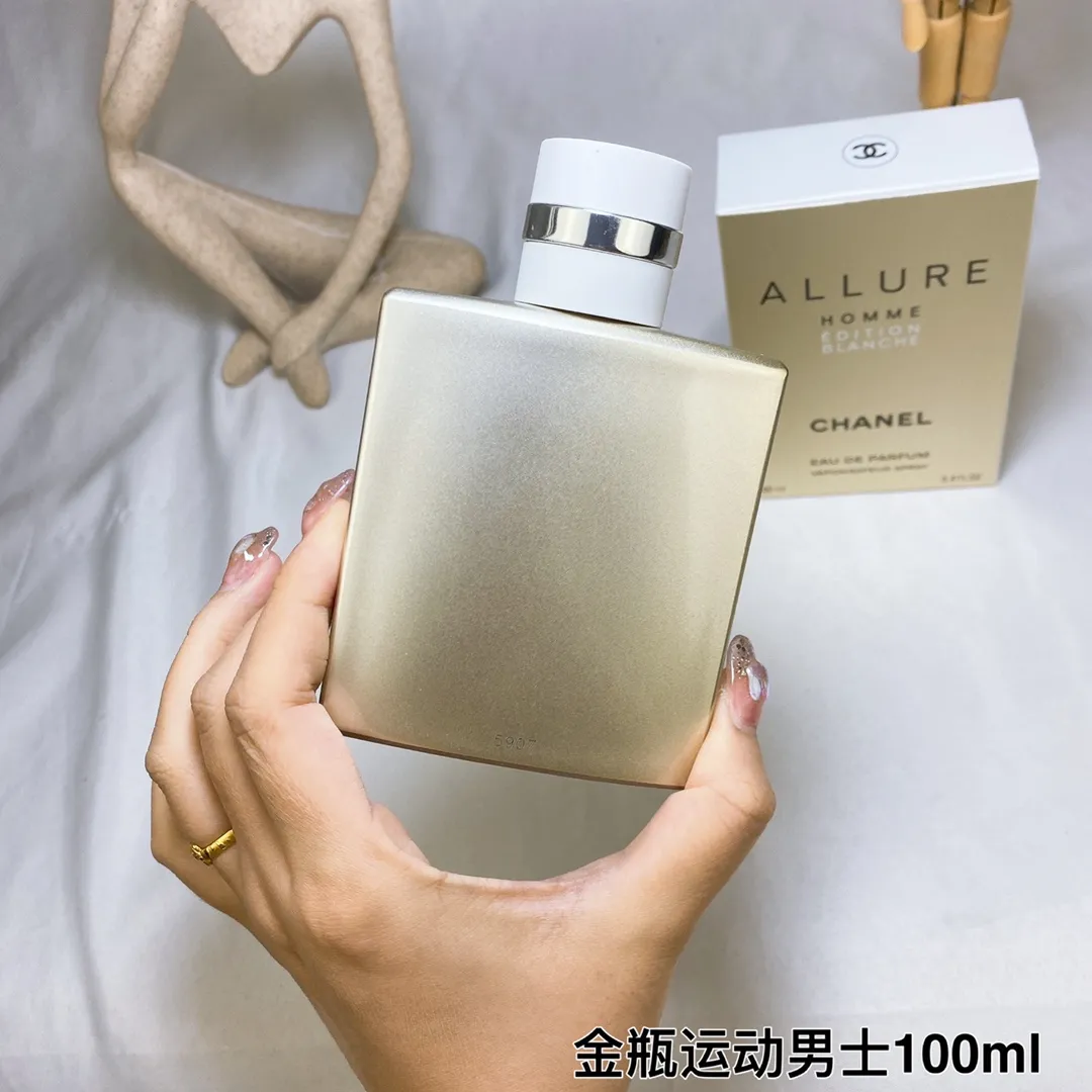 Chanel White Charm (White Fashion) Gold Bottle Sports Men 100ml Chanel White Charm (White Fashion) Gold Bottle Sports Men 100ml