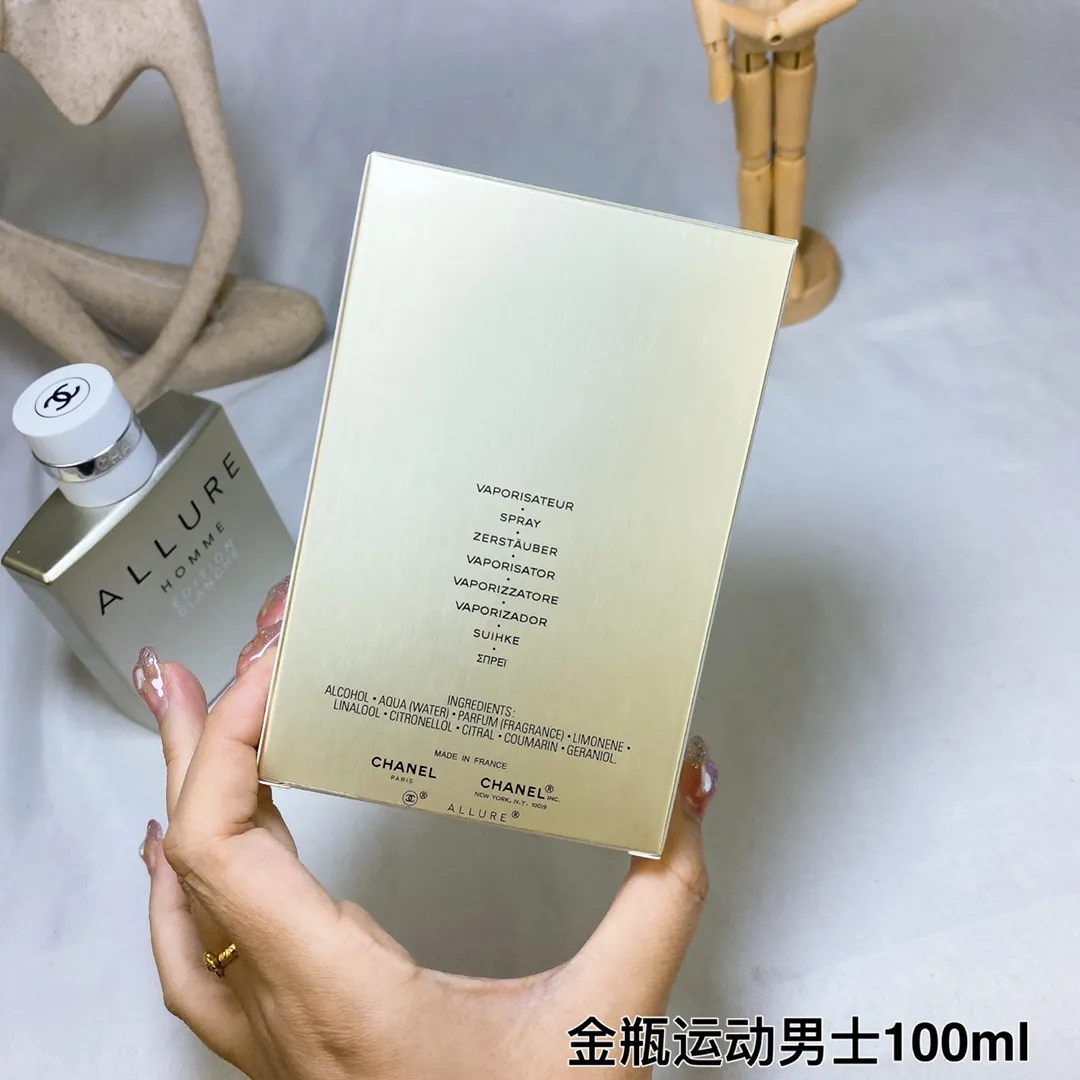 Chanel White Charm (White Fashion) Gold Bottle Sports Men 100ml Chanel White Charm (White Fashion) Gold Bottle Sports Men 100ml