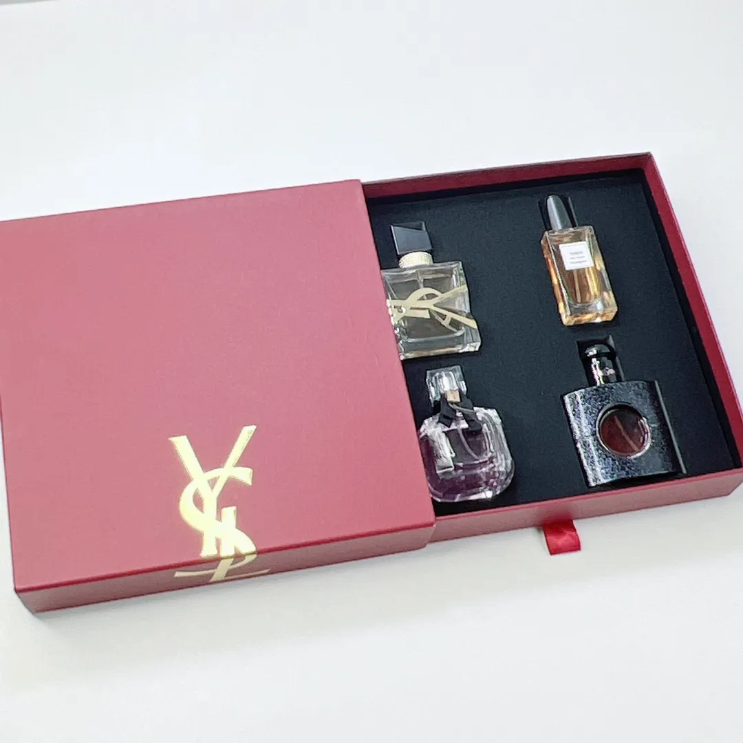 Saint Laurent Perfume Sample 30ml Four Piece Red Box! 30mlx4 With Nozzle Saint Laurent Perfume Sample 30ml Four Piece Red Box! 30mlx4 With Nozzle
