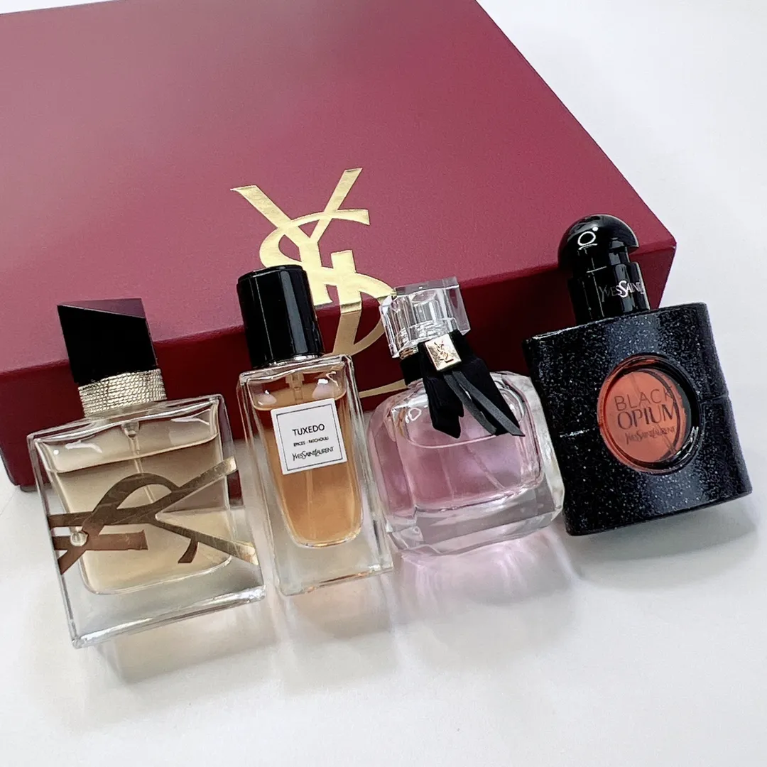Saint Laurent Perfume Sample 30ml Four Piece Red Box! 30mlx4 With Nozzle Saint Laurent Perfume Sample 30ml Four Piece Red Box! 30mlx4 With Nozzle