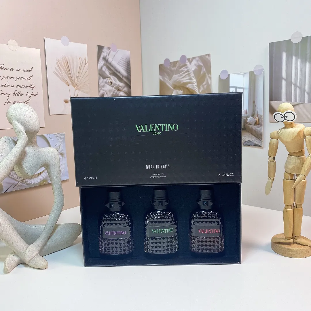 Valentino Black Box Sample Set Of Three, With Nozzle Valentino Black Box Sample Set Of Three, With Nozzle