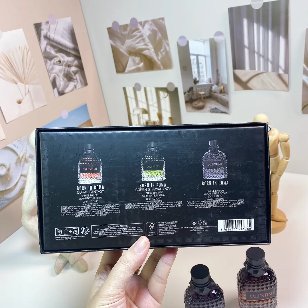 Valentino Black Box Sample Set Of Three, With Nozzle Valentino Black Box Sample Set Of Three, With Nozzle