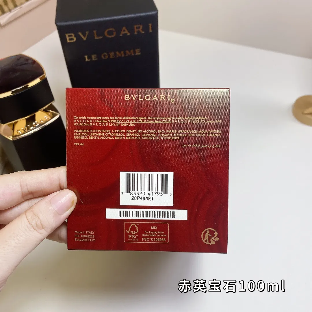Red English Gemstone 100ml Bulgari Jewelry Family Collection Red English Gemstone 100ml Bulgari Jewelry Family Collection