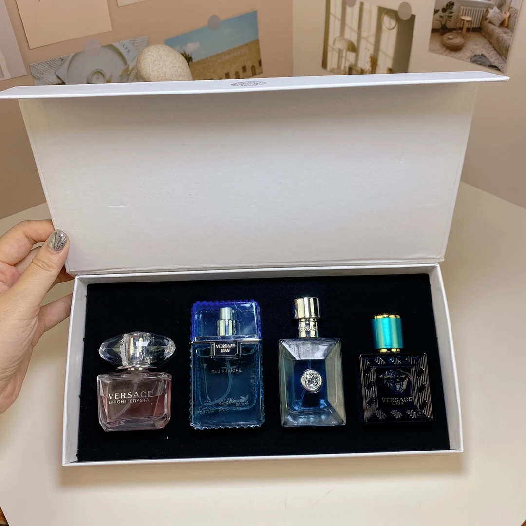 Versace Perfume Chinese Sample 30mi Four Piece Set! 30mlx4 With Nozzle