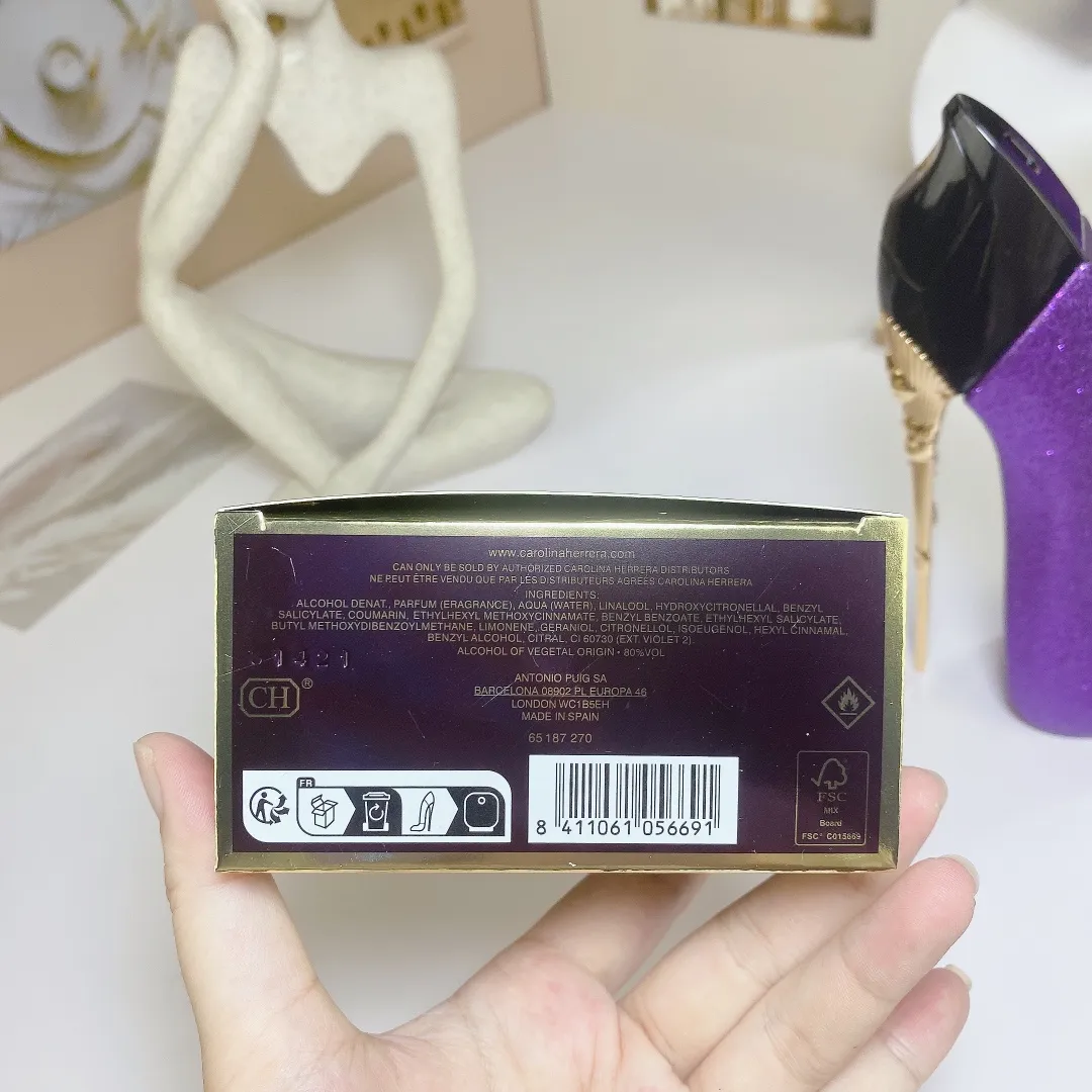 Carolina Untroubled Queen Purple Gold High Heels 85ml Women's perfume Carolina Untroubled Queen Purple Gold High Heels 85ml Women's perfume