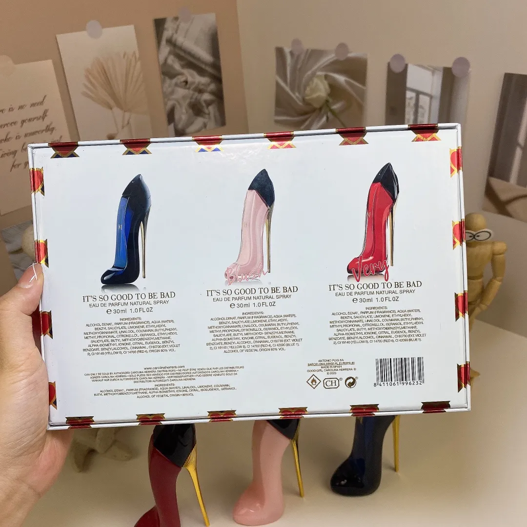 Carolina Herrera Carolina Helera CH Good Girl High Heel Shoes Chinese Three Piece Set perfume 30mIx3 Carolina Herrera Carolina Helera CH Good Girl High Heel Shoes Chinese Three Piece Set perfume 30mIx3
