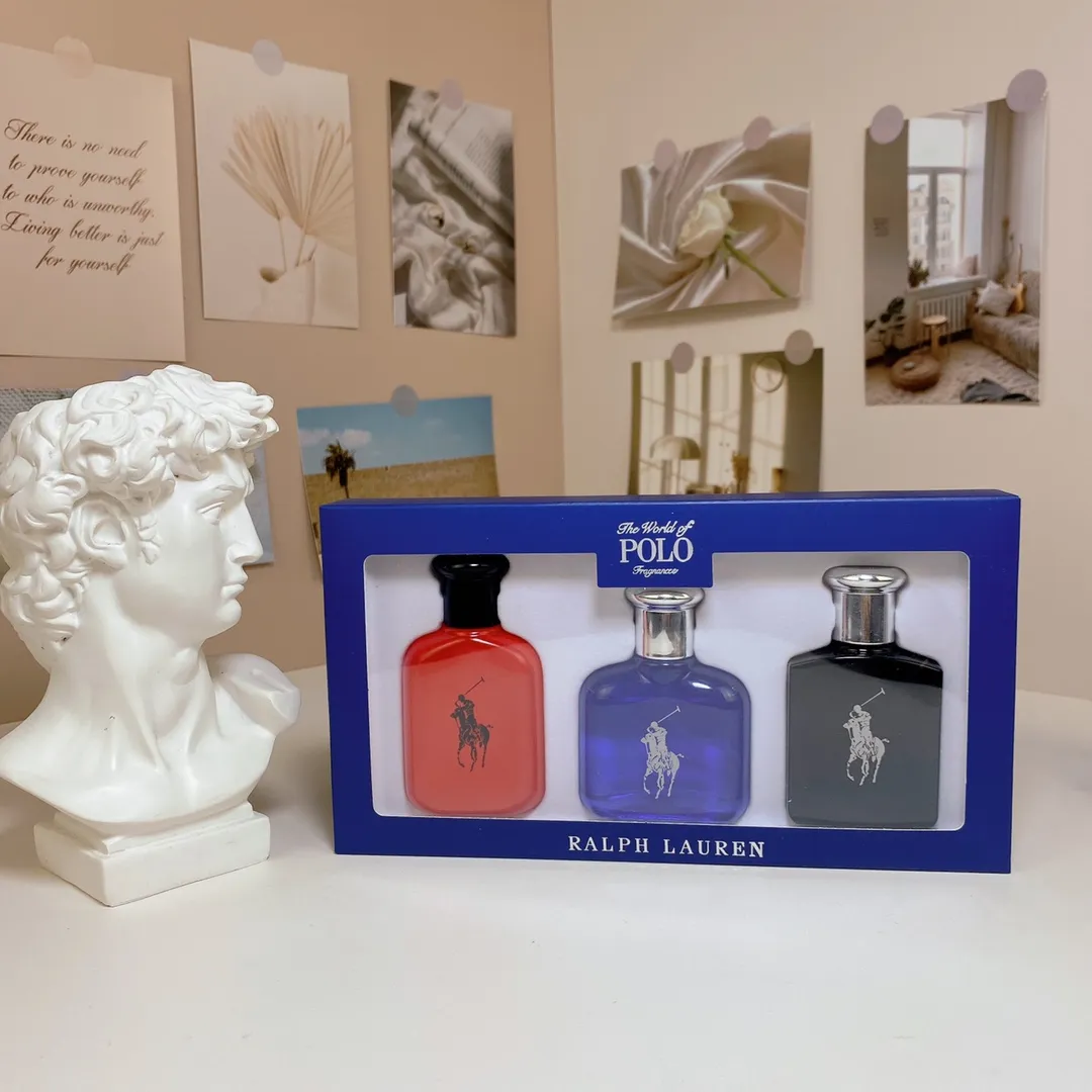 Ralph Lauren Polo Men's Three Piece Set Of 30ml * 3, With Nozzle Ralph Lauren Polo Men's Three Piece Set Of 30ml * 3, With Nozzle