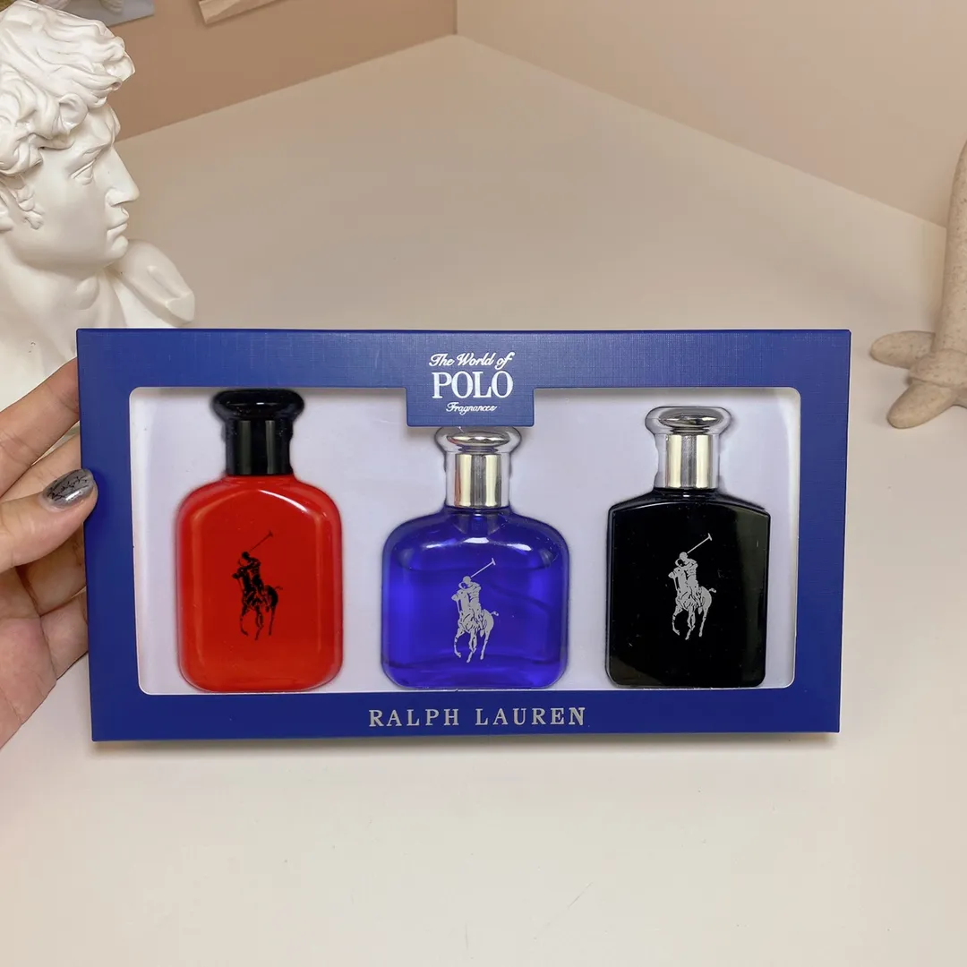 Ralph Lauren Polo Men's Three Piece Set Of 30ml * 3, With Nozzle Ralph Lauren Polo Men's Three Piece Set Of 30ml * 3, With Nozzle