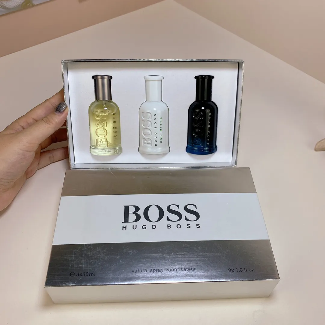 Hugo Boss Men's Chinese Sample Three Piece Set Perfume 30ml X 3 Pieces, With Nozzle Hugo Boss Men's Chinese Sample Three Piece Set Perfume 30ml X 3 Pieces, With Nozzle