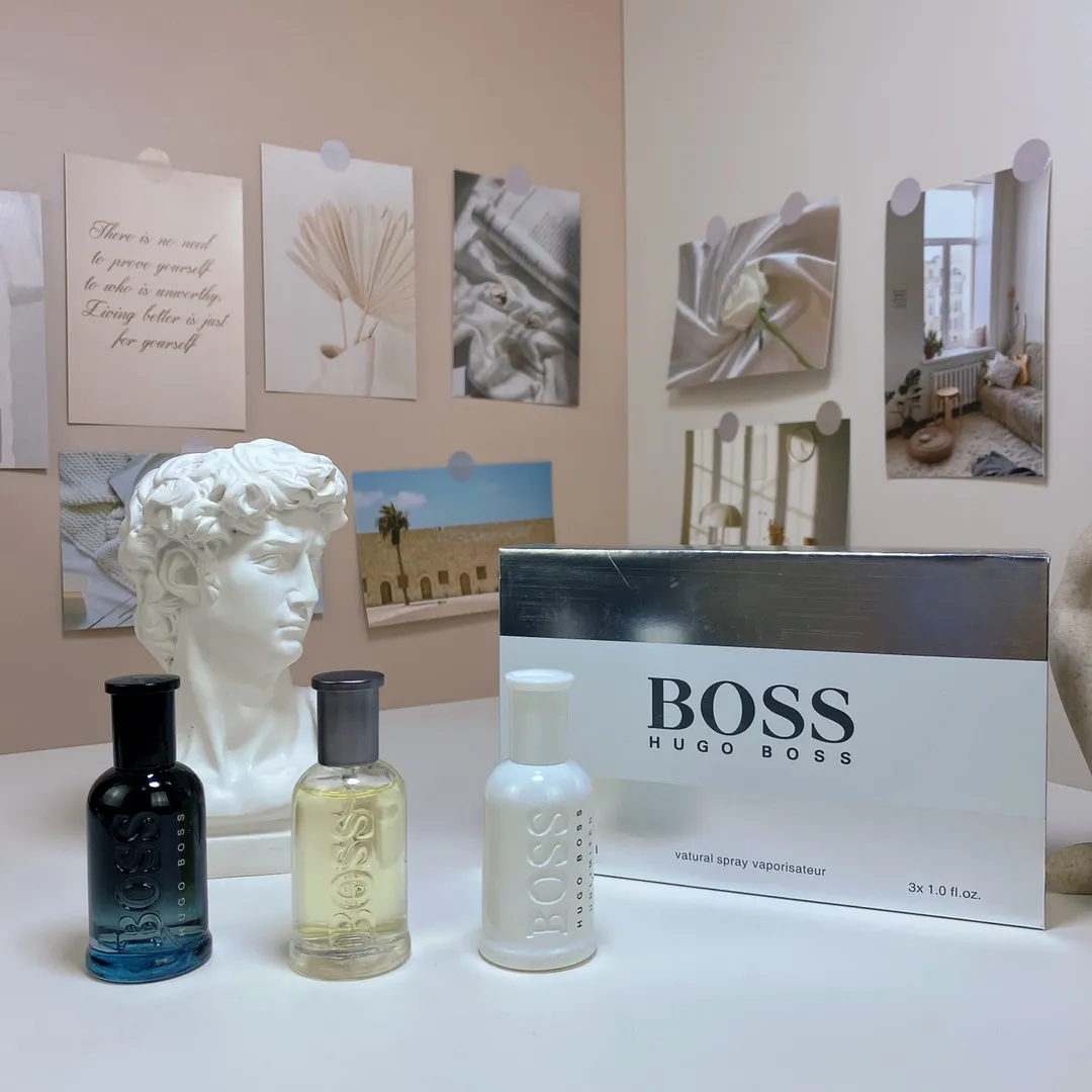 Hugo Boss Men's Chinese Sample Three Piece Set Perfume 30ml X 3 Pieces, With Nozzle Hugo Boss Men's Chinese Sample Three Piece Set Perfume 30ml X 3 Pieces, With Nozzle