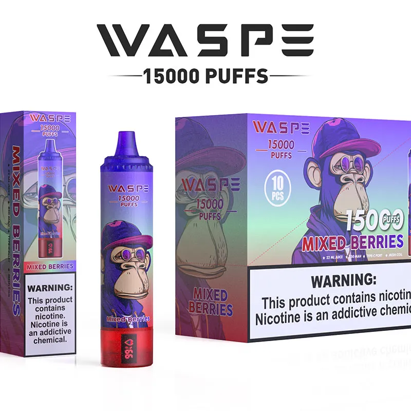 WASPE 15000 PUFFS Elektronik Sigaralar WASPE 15000 PUFFS Electronic Cigarettes